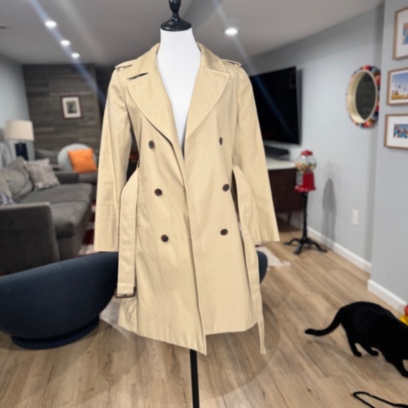 J.Crew Icon Trench size 4P - Picture 3 of 7